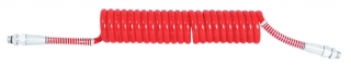 hadice kroucená M22x1,5/M22x1,5 červená, 4,5 m