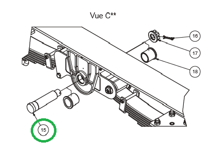 čep ø 52x240, závit M39 pro pro 1/2 tandem - Tandem - Tridem type KD, KG