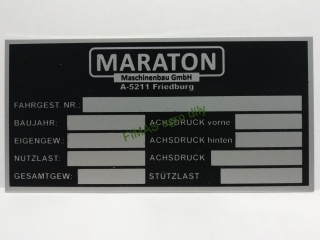 štítek MARATON Maschinenbau GmbH (012)