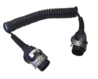 kabel propojovací 7pin 24V ABS/EBS spirálový 4,6m